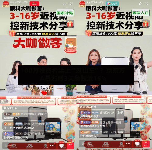 100万投资者坐上“过山车”？京东方A暴涨后3天急跌近15%-第2张图片