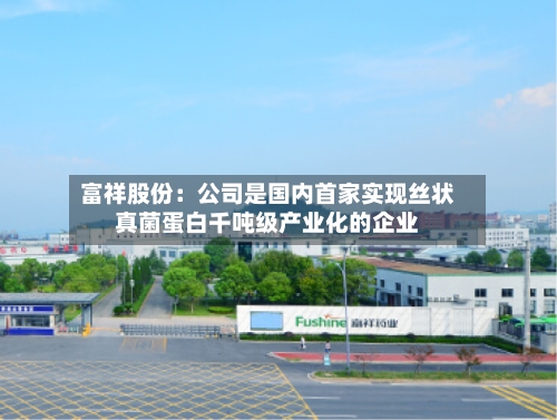 富祥股份：公司是国内首家实现丝状真菌蛋白千吨级产业化的企业