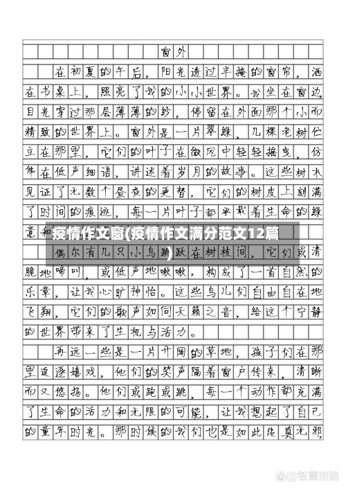 疫情作文窗(疫情作文满分范文12篇)