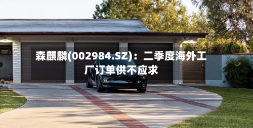 森麒麟(002984.SZ):二季度海外工厂订单供不应求