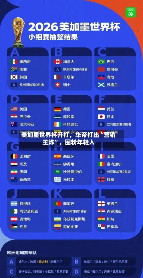 美加墨世界杯开打，华帝打出“营销王炸”	，圈粉年轻人-第2张图片