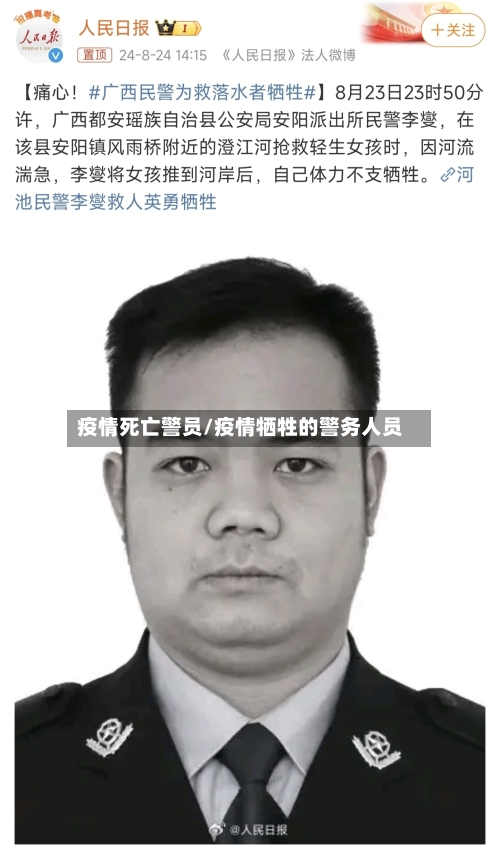 疫情死亡警员/疫情牺牲的警务人员-第2张图片