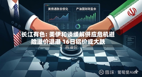 长江有色: 美伊和谈缓解供应危机避险溢价退潮 16日铝价或大跌-第3张图片