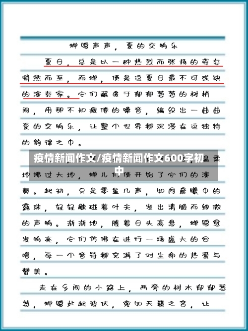 疫情新闻作文/疫情新闻作文600字初中