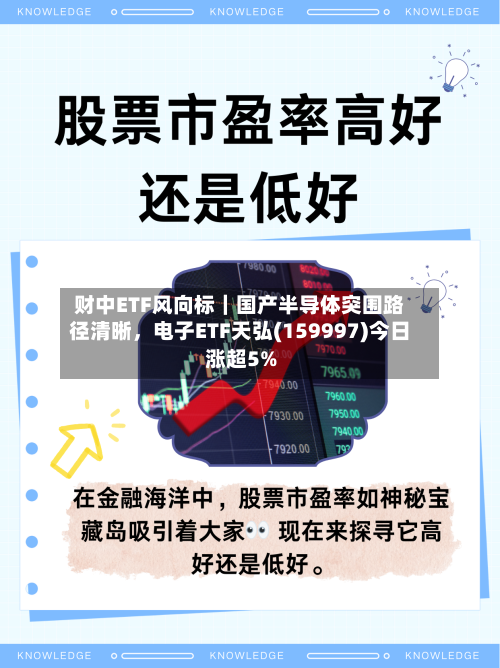 财中ETF风向标｜国产半导体突围路径清晰，电子ETF天弘(159997)今日涨超5%