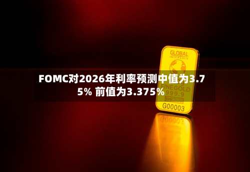 FOMC对2026年利率预测中值为3.75% 前值为3.375%-第2张图片