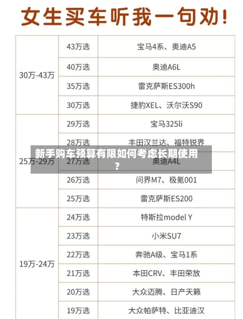 新手购车预算有限如何考虑长期使用?