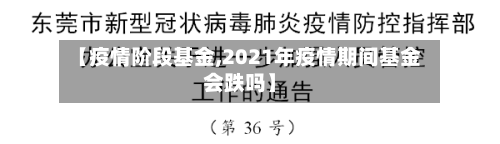 【疫情阶段基金,2021年疫情期间基金会跌吗】