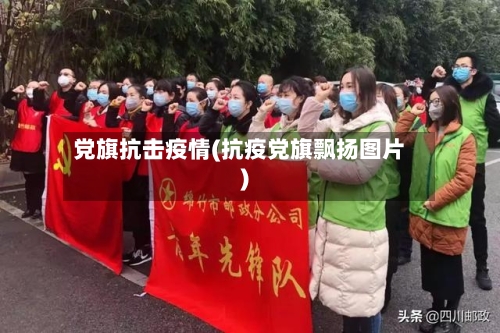 党旗抗击疫情(抗疫党旗飘扬图片)