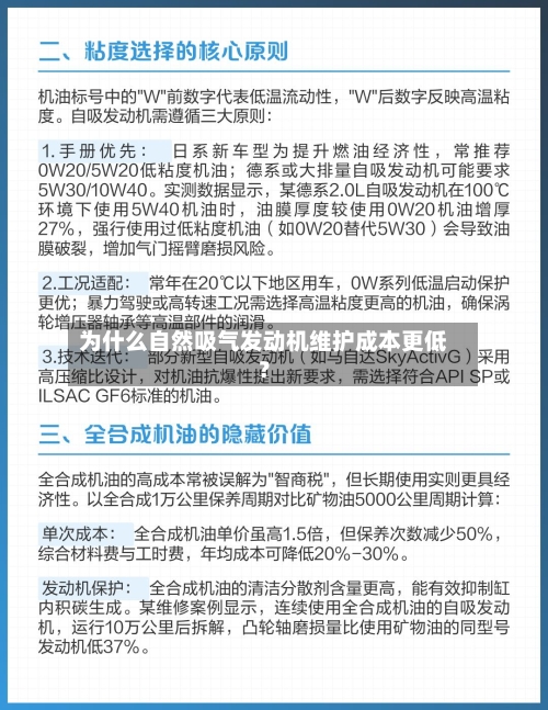为什么自然吸气发动机维护成本更低?-第2张图片