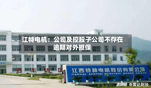 江特电机:公司及控股子公司不存在逾期对外担保-第3张图片