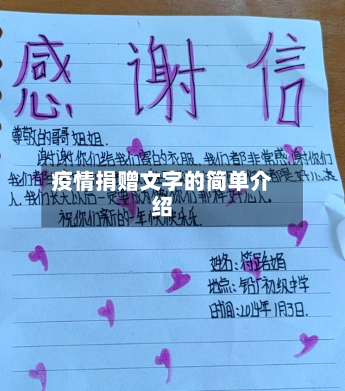 疫情捐赠文字的简单介绍